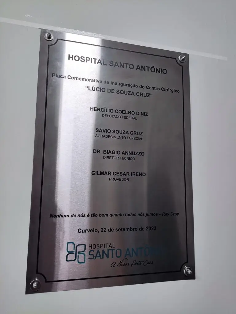 Hospital Santo Antônio inaugura o Centro Cirúrgico Lúcio de Souza Cruz em Curvelo